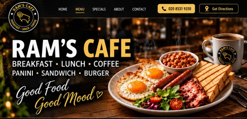 Ram's Cafe hero